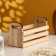 Tricky Kashpo Wooden with handles 24.5x10x13 cm natural