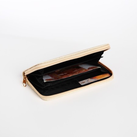 Women's wallet with lightning, beige color-3