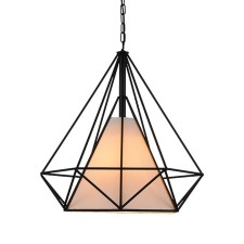 Светильник подвесной St Luce. SL233.443.01. Paliedro. 1х60 Вт, E27, 37,5х37,5х37,5 см, цвет чёрный