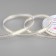 A satin ribbon "Golden threads", 6 mm × 23 ± 1 m, white color No. 001