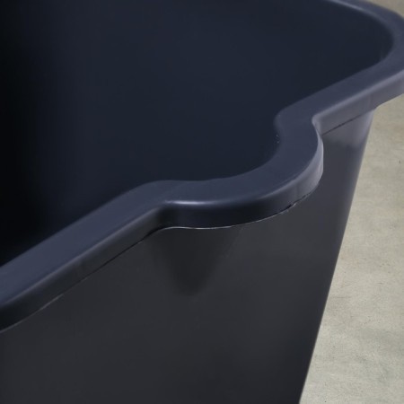 Construction bucket, 16 l, rubber -plastics, square with a nose-5