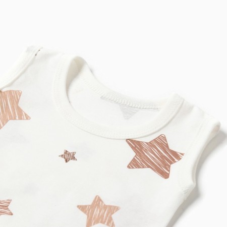 Body Bloom Baby sleeveless stars, p. 62 cm, milk-1