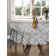 The tablecloth “square gray”, round, Saten, d = 150 cm