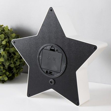 Star's nightlight Led usb from 3haa white batteries 22.5x22.5x5 cm Risalux-4