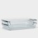 A set of rectangular Borcam baking dishes, 3 items: 1.3 l, 1.95 l, 2.75 liters