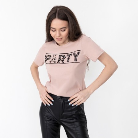 Women's T-shirt KAFTAN "PARTY", beige, rr 48-50