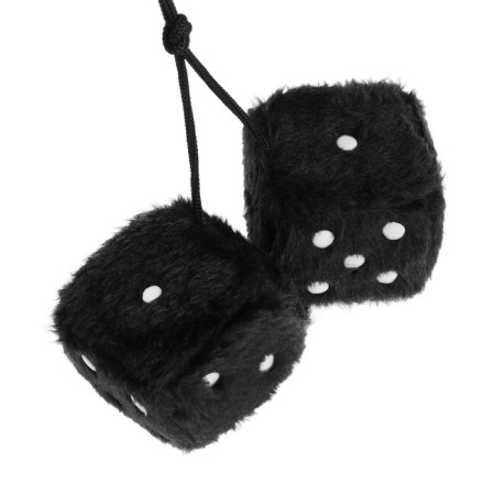 Mirror decoration, fluffy cubes, 6 × 6 cm-1