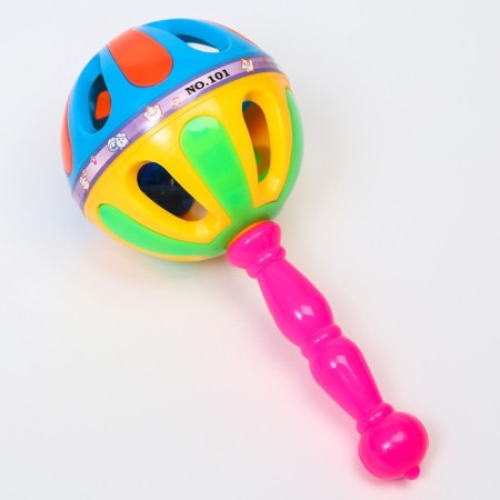 The rattle "Bright Marakas", 17.5 cm, color mix, crush me-2