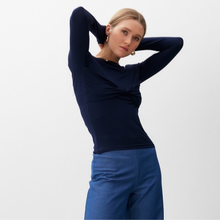 Longsliv Women's Minaku: Casual Collection Dark blue color, river 48-3
