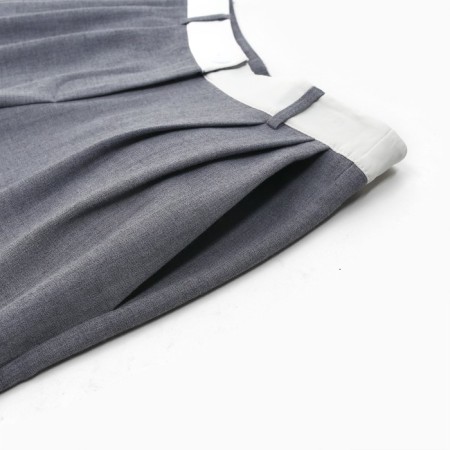 Women's pants with contrasting belt MIST R.48, Gray-12