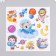Plastic sticker Interior phosphorus "Cosmonaut Beasts" 25x20.5 cm