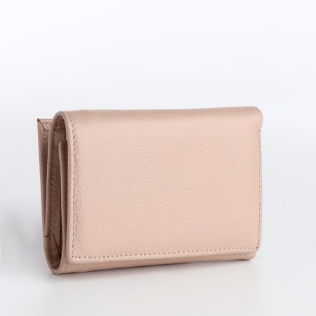 Women's wallet on a magnet, powder color