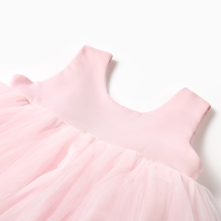 Dress children's elegant kaftan growth 100, dusty pink-8