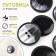 Button, 4 punctures, d = 27 mm, black color