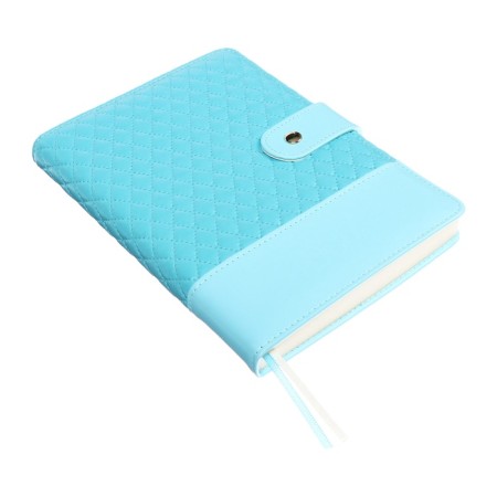 The diary is low, A5, 136 sheets, leatherette, Devente. Tailor, a solid cover with foam rubber, knife, perforation, liesse, block 70%, blue-2