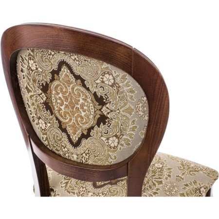 Wooden chair Adriano 082 array of beech/fabric, cherry/beige 50x54x96 cm-8