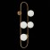 Sconces st. SL1149.301.04. Vera. 4x5 W, G9, 4000K, 24x72 cm, brass color