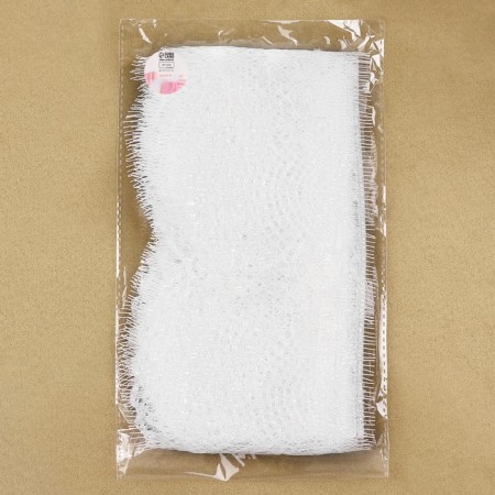 Lace cilia, 90 mm × 9 ± 0.5 m, in Bobin 3 pcs 3 m, ivory color-5
