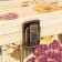 Bamboo box "Garden with peonies" square, with handles 16x24x24 cm