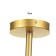 Marsy chandelier 5he27 40W black and gold 60x60x27 cm Bayerlux