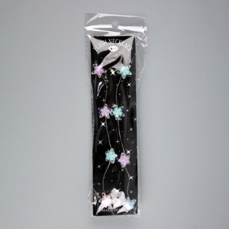 LED beads "Stars", 80 cm, LED (1608) -16-4.6V, AG13X3 (in the set), 3 dir, glow warm white-7