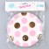 Paper plate "Peas", in the set 6 pcs., Pink color