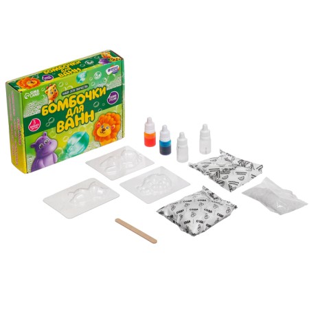 Set for creativity "Buckwheat for baths with your own hands. Friendly animals "3 forms-1