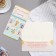 Money envelope "On Birthday!" ties, blue tone, 17x8.8 cm