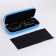 Case for glasses on the cracker, length 15 cm, blue color