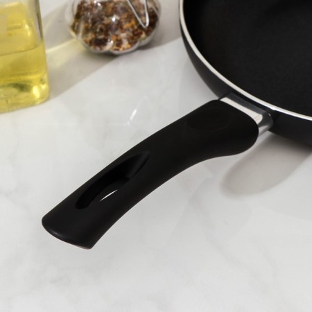 Field frying pan Basic, D = 20 cm, plastic handle, anti -stick coating, induction, black color-4