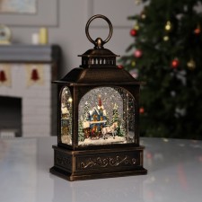 Фигура светодиодная «Сказочный дом», 21х13.3х8.1 см, музыка, ААх3, USB, свечение тёплое белое
