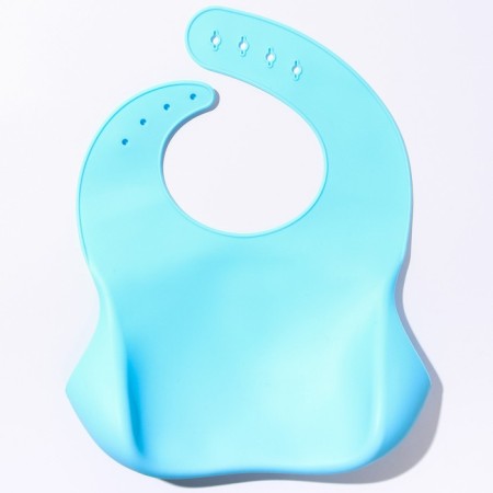 Blory for feeding silicone with pocket, blue color-2