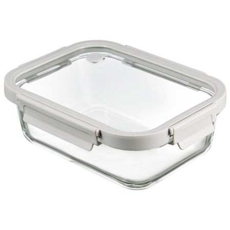 Smart Solutions baking and storage container, rectangular, with a lid, 1 l, the color is light gray-11