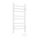 Room electrician Laris lavender Cheka, 300x700 mm, 8 crossbars, left, white