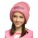 Hat for girls, size 51-52, pink color