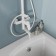 The shower system Milardo Rora Rorwt4FM06, tropical shower, shower, brass, white