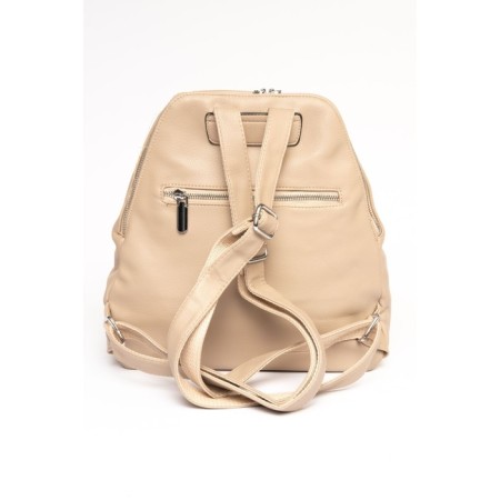 Women's backpack, eco -leather, ludor beige, 30x16x33 cm-2