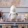 LED figure "White Gnome" 20 × 24 × 10 cm, textiles, batteries AG10x3, glow warm white