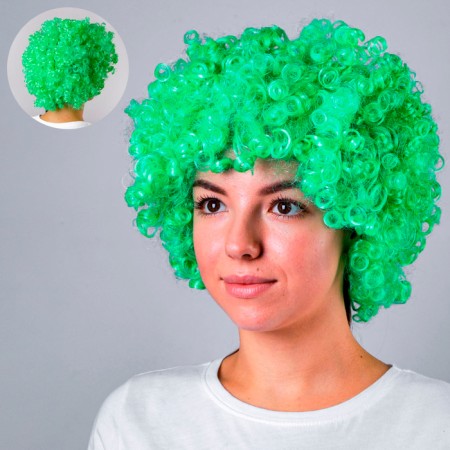 Carnival wig, voluminous, light green
