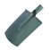 Baying shovel, rectangular, tuleka 40 mm, without cuttings, color mix