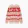 New Year. Knitted children's kaptan scandinavia size 32 (110-116 cm), red