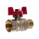 Ball barbar rommer rbv-0004-0210215, 1/2 ", internal/outer thread, butterfly