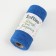 Knitting cord 100% cotton, width 1mm 100m 80g "Blue sapphire" 10x4.2x4.2 cm