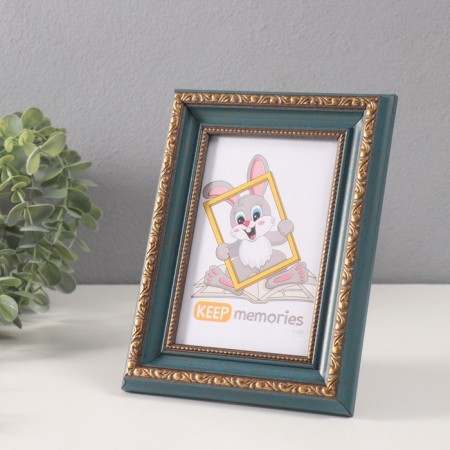 Photo frame Plastic "Babylon" 10x15 cm, emerald-1