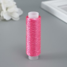 Lurex thread for creativity 200 ± 5 m, bright pink