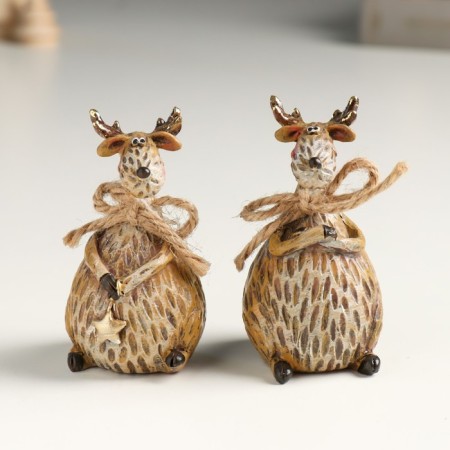 Souvenir Polystone "Losik with Bantik" MIX 4x4.5x8 cm
