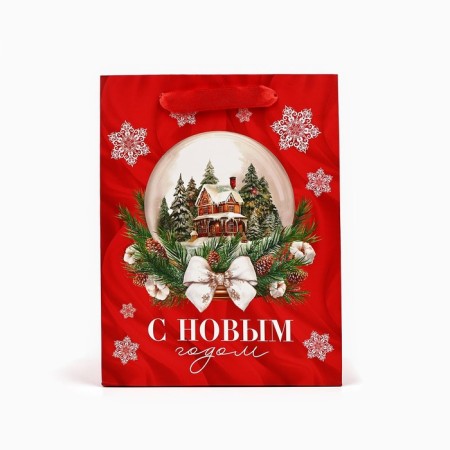 Laminated horizontal package "New Year's ball", MS 18 x 23 x 10 cm, New Year-2
