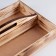 Kashpo wooden with a curly handle 27.5x20x5 cm, color exotic
