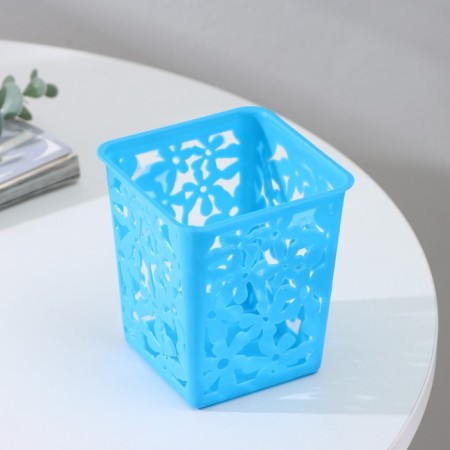 Storage basket "Flowers", plastic, 9 × 9 × 10 cm, color mix-2