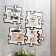 Photo frame Pazle HDF "Happy Together" of 4 fragments 25x25 cm